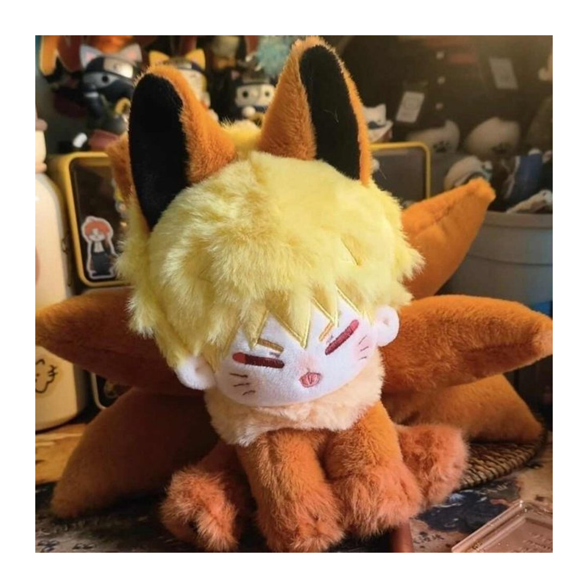 Bandai Naruto Uzumaki Anime Stofftier in Orange, Höhe: 20 cm - Bild 1