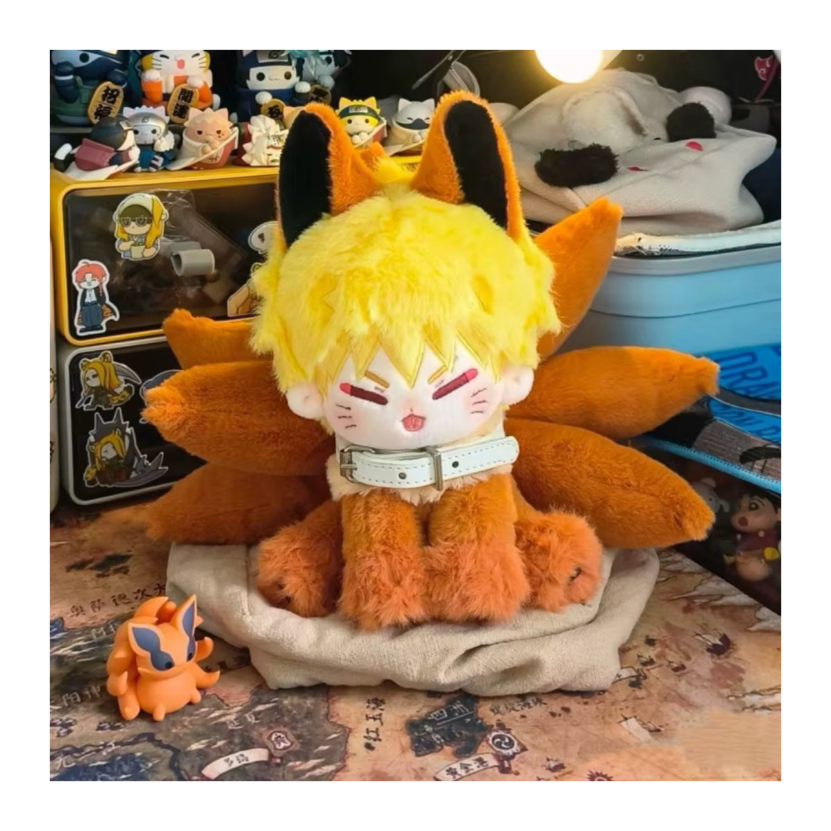 Bandai Naruto Uzumaki Anime Stofftier in Orange, Höhe: 20 cm - Bild 2