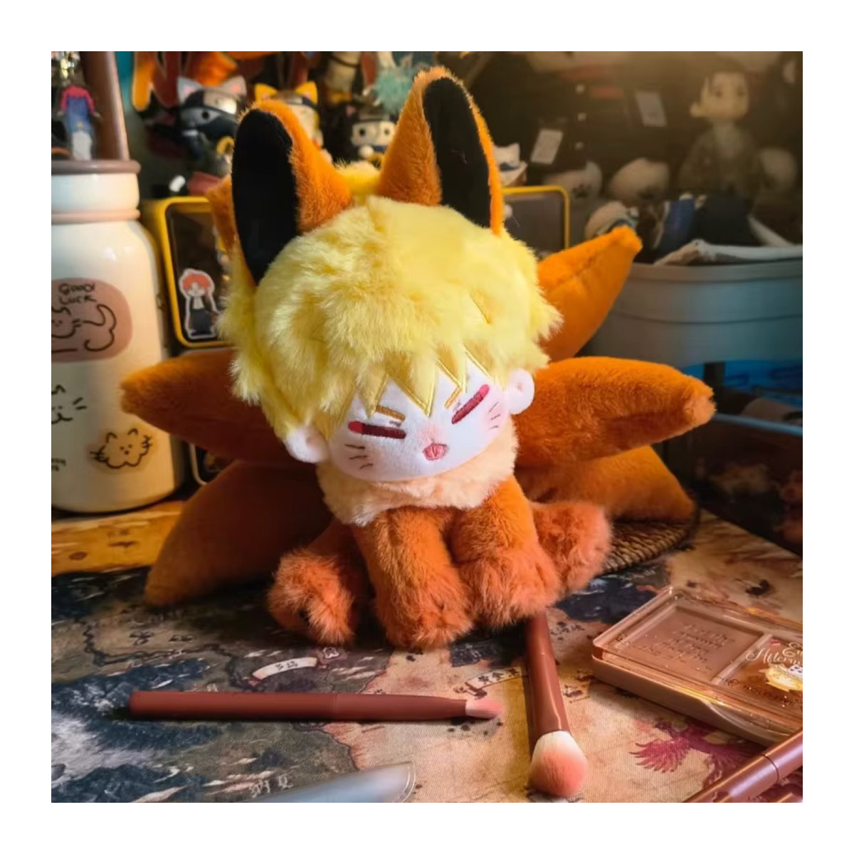 Bandai Naruto Uzumaki Anime Stofftier in Orange, Höhe: 20 cm - Bild 3