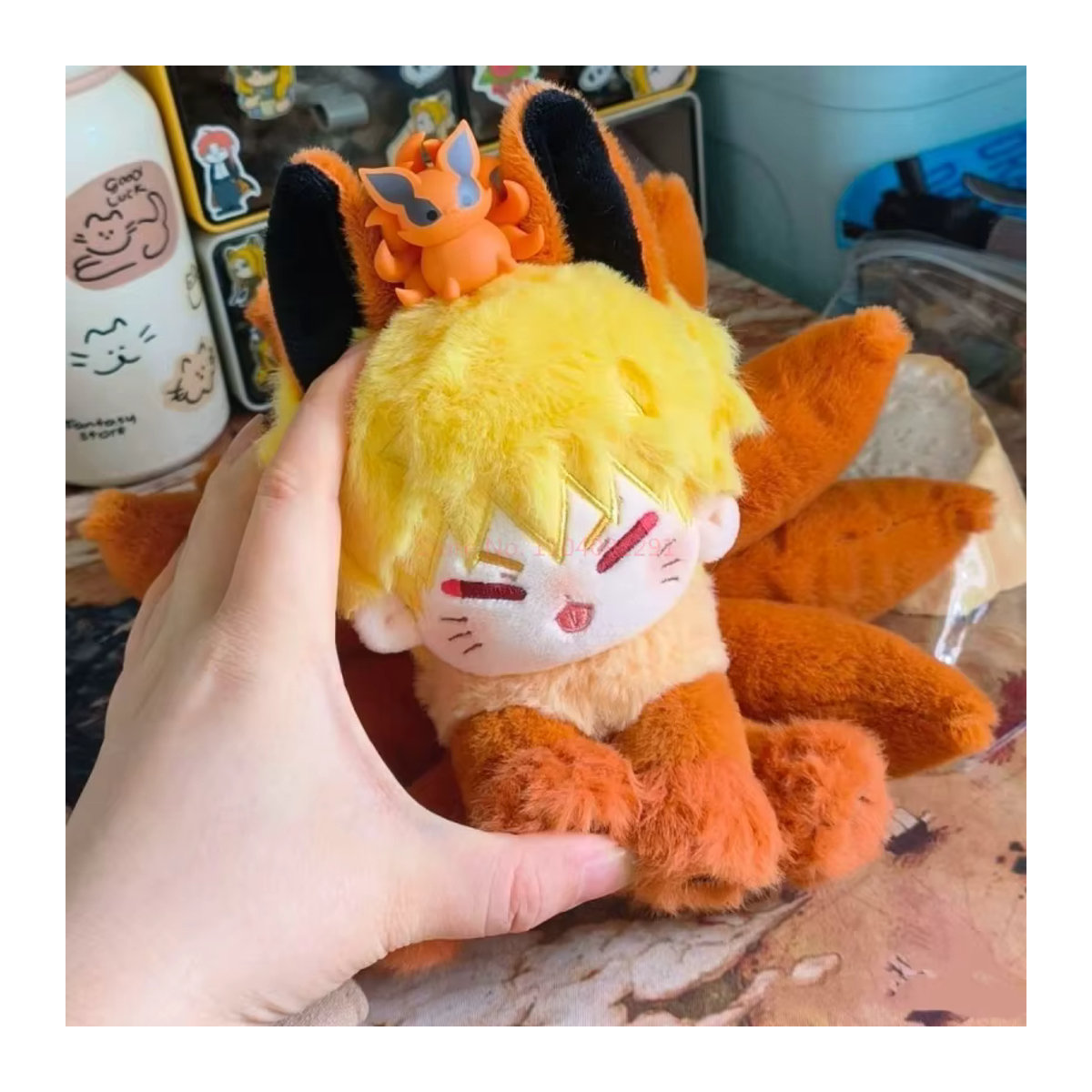 Bandai Naruto Uzumaki Anime Stofftier in Orange, Höhe: 20 cm - Bild 5