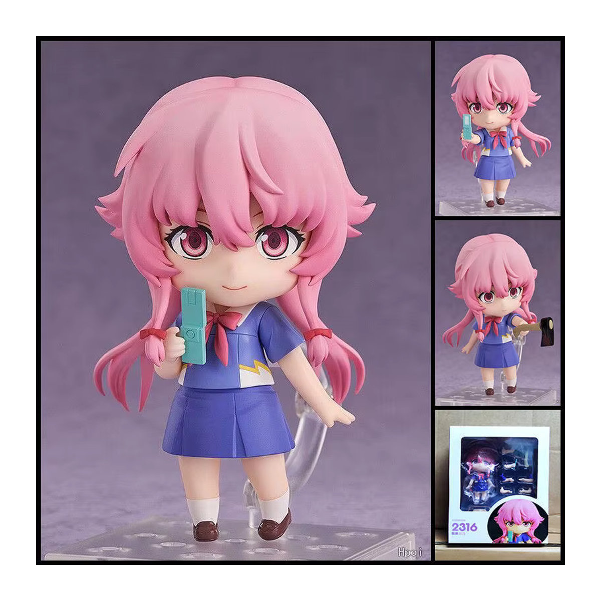 Bandai Nendoroid 2316 Gasai Yuno Future Diary Sammlerfigur, mehrfarbig, 10 cm - Bild 5