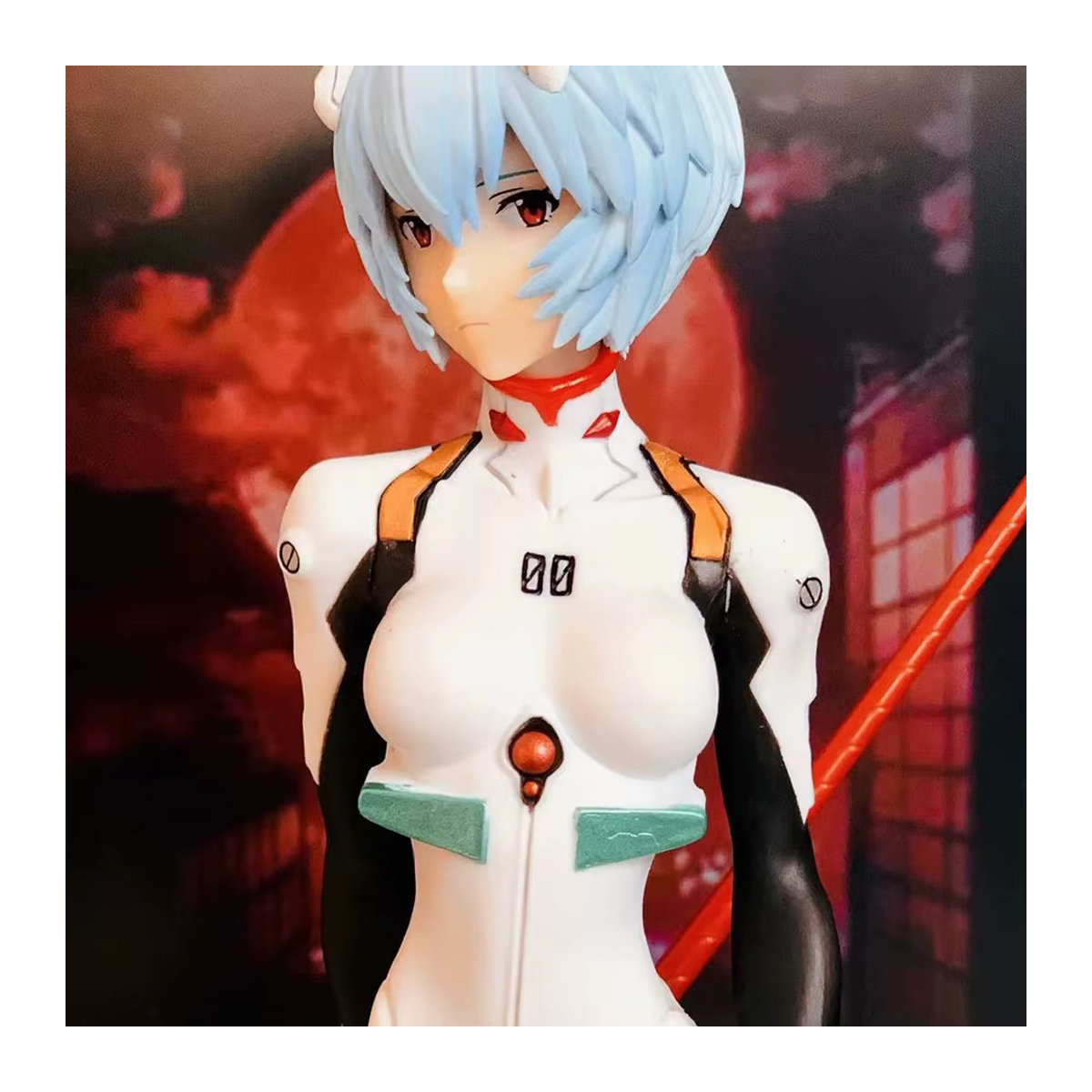 Bandai Neon Genesis Evangelion Anime-Figur Eva Ayanami Rei in Weiß aus Kunststoff - Bild 3