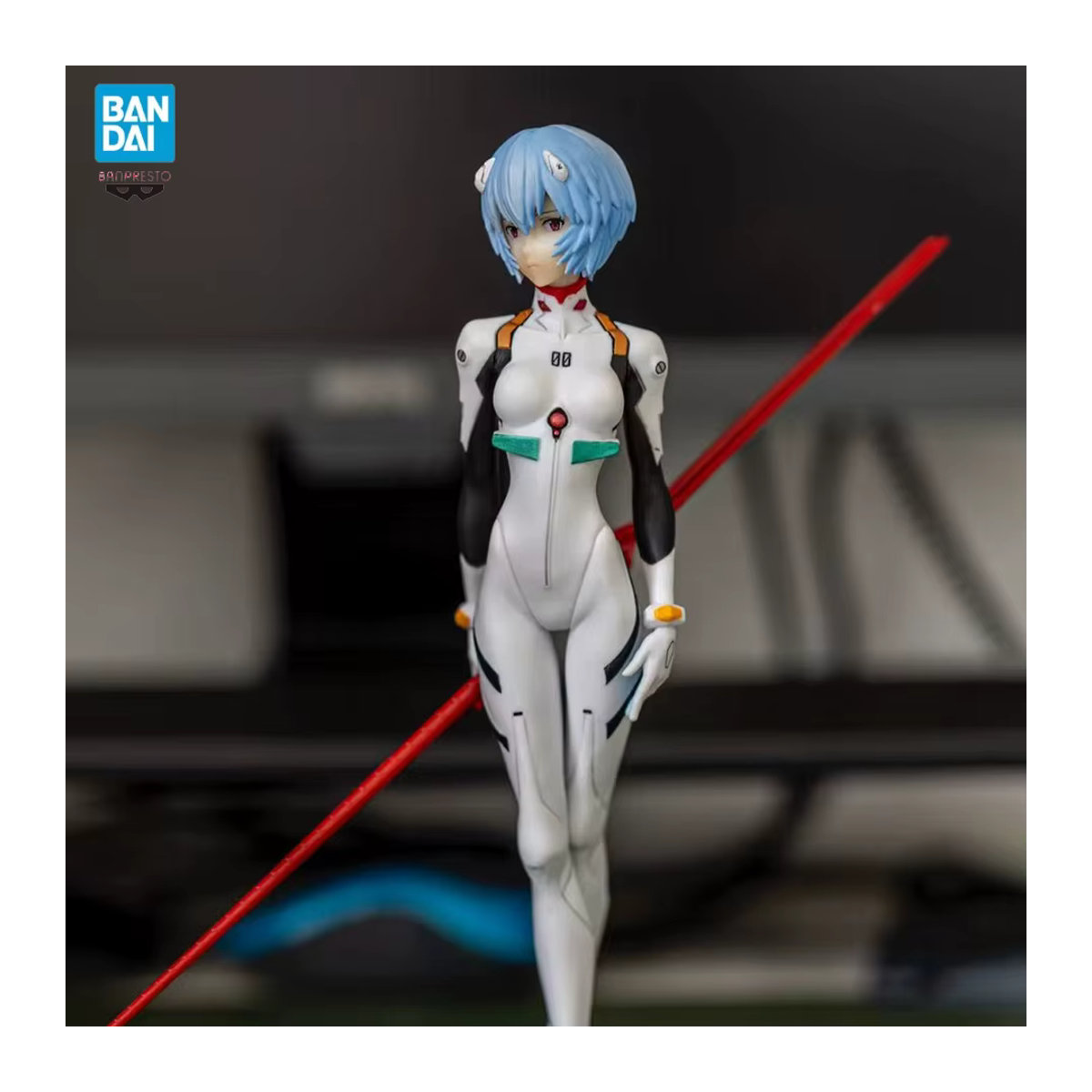 Bandai Neon Genesis Evangelion Anime-Figur Eva Ayanami Rei in Weiß aus Kunststoff - Bild 4