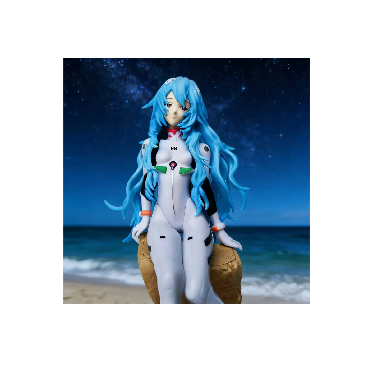 Bandai Neon Genesis Evangelion Ayanami Rei Anime-Actionfigur aus Kunststoff in Weiß - Bild 3