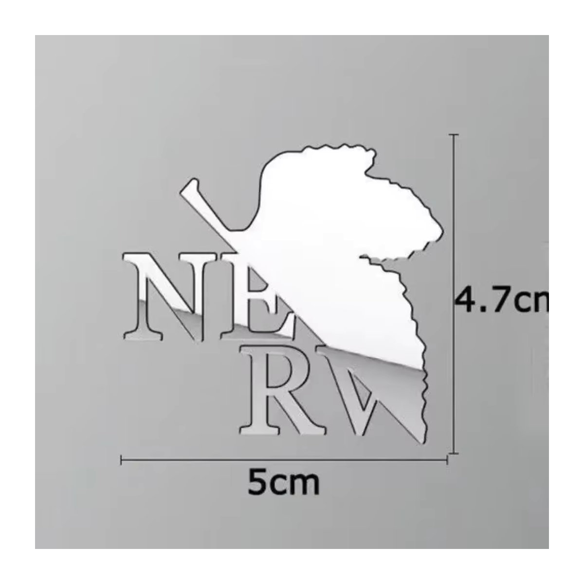 Bandai Neon Genesis Evangelion Ayanami Rei und Asuka reflektierender Metallaufkleber in Rot, wasserdichter Graffiti-Sticker - Bild 3