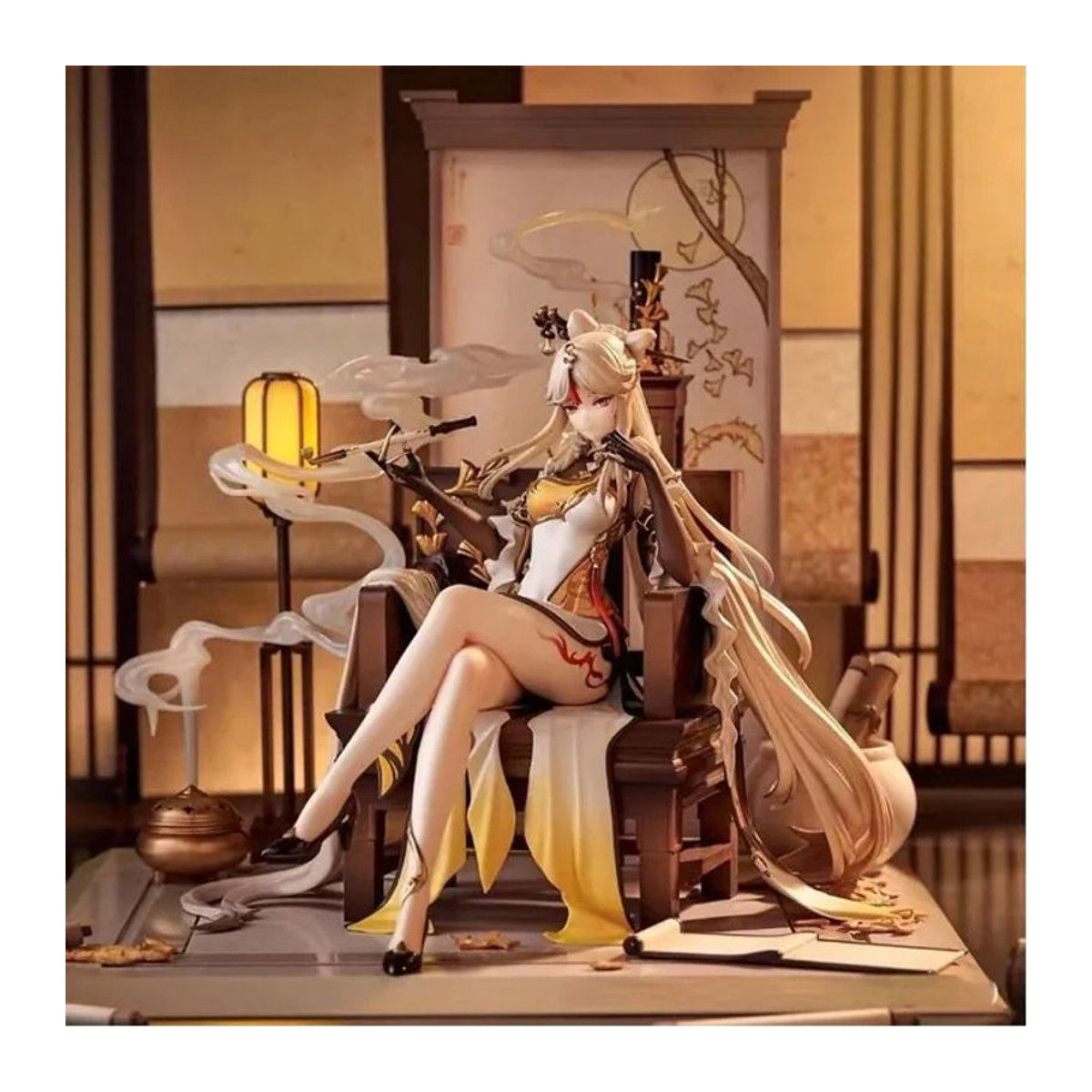 Bandai Ningguang Maskierte Mondfrau Tianshuan Ver. 1/7 Anime-Statue aus Kunststoff, mehrfarbig - Bild 1