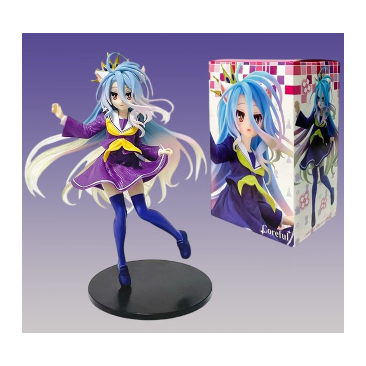 Bandai No Game No Life Shiro Actionfigur aus Kunststoff, Weiß/Mehrfarbig, Höhe: 18,5 cm - Bild 1