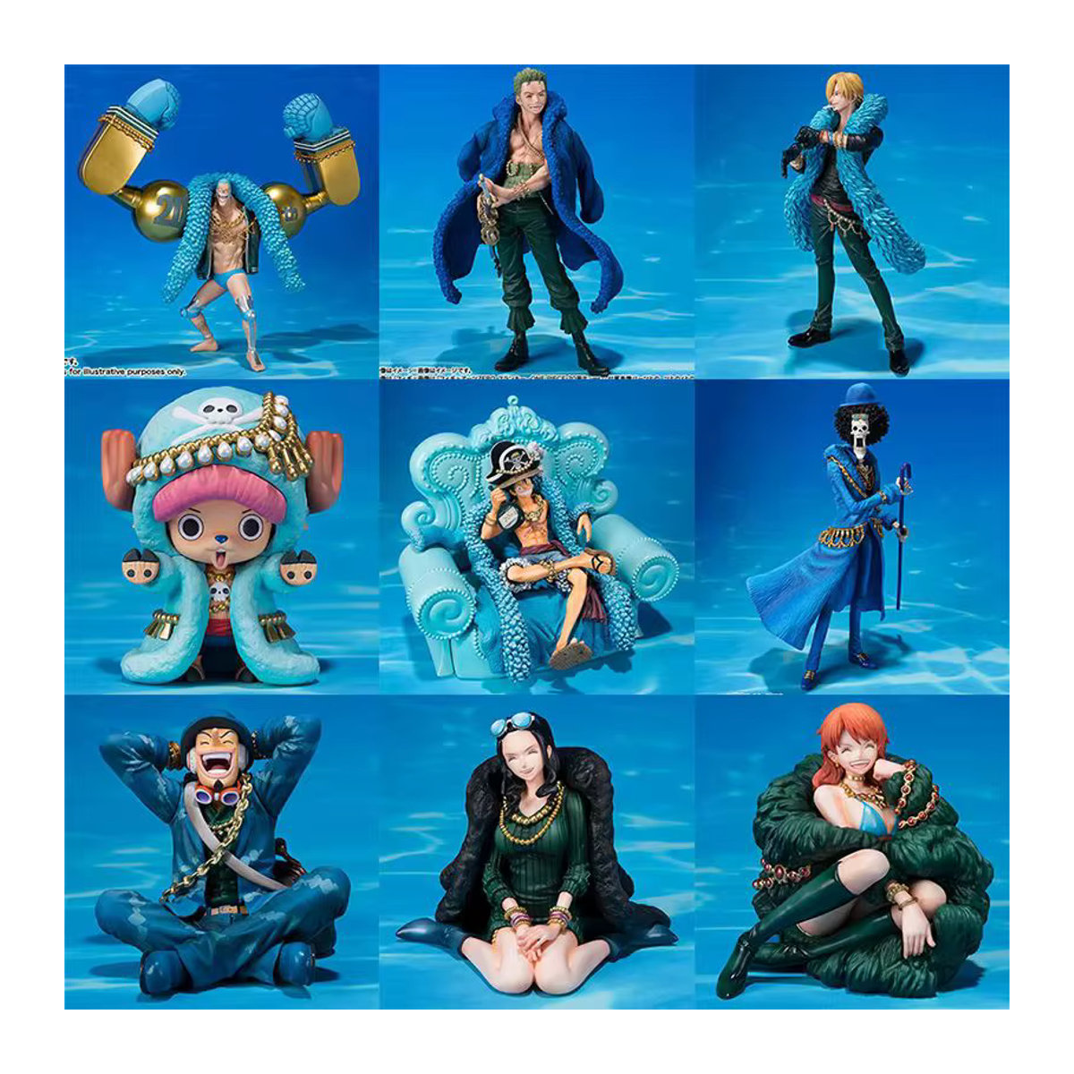 Bandai One Piece 20-Jahres-Jubiläums Actionfiguren Anime-Version aus Kunststoff in Blau - Bild 3