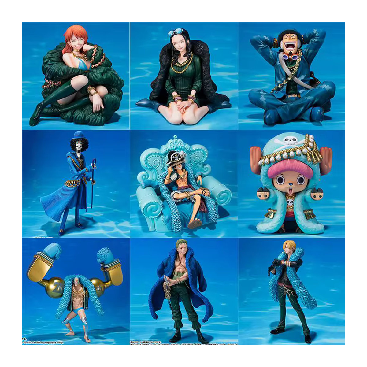 Bandai One Piece 20-Jahres-Jubiläums Actionfiguren Anime-Version aus Kunststoff in Blau - Bild 4