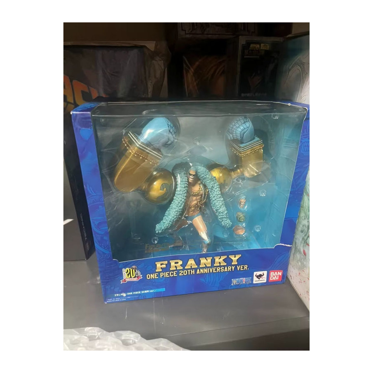 Bandai One Piece 20th Anniversary Action Figuren aus PVC in Blau für Ruffy, Zoro, Sanji, Chopper und Nami - Bild 2