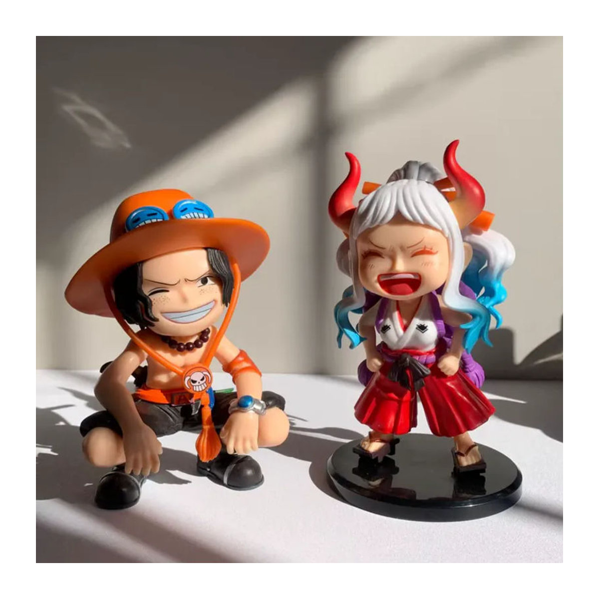 Bandai One Piece Ace und Yamato Anime Actionfiguren aus PVC, mehrfarbig, Höhe: 13 cm - Bild 2
