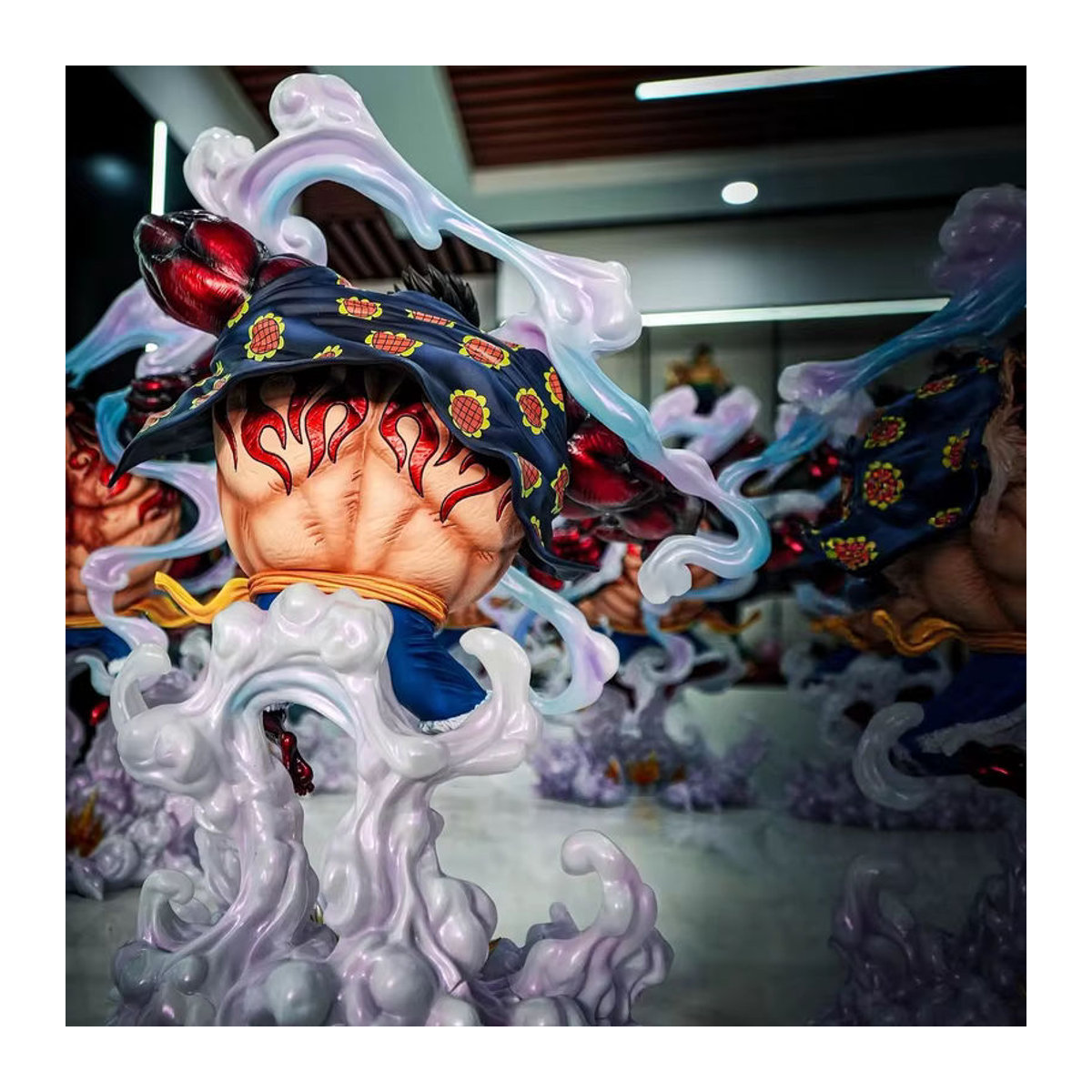 Bandai One Piece Actionfigur Dream Gear Vierte Ruffy Animation Modell aus Kunstharz, mehrfarbig, Höhe: 38 cm - Bild 4