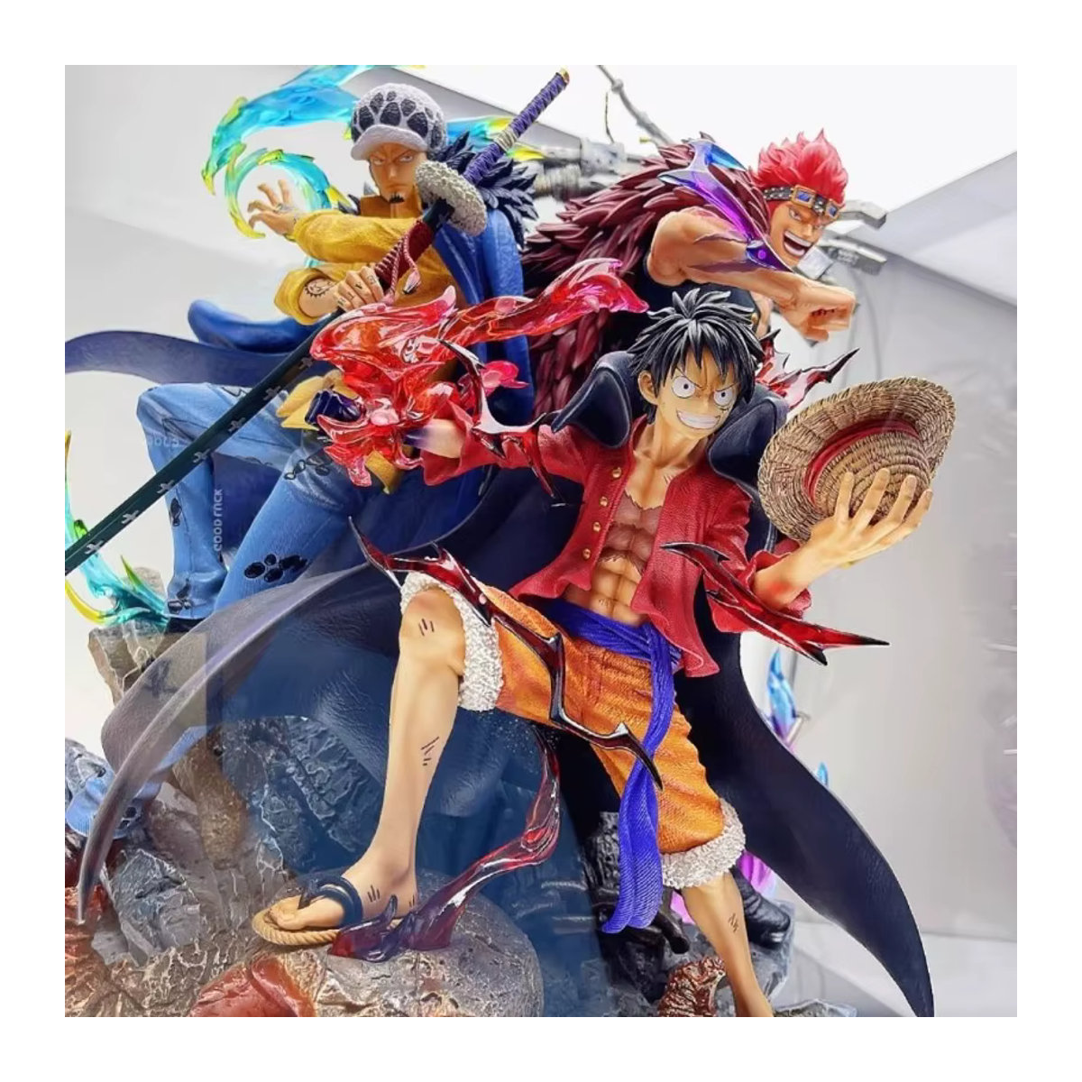 Bandai One Piece Actionfigur Drei Kapitäne Luffy Law Kid aus PVC, mehrfarbig, Höhe: 20 cm - Bild 2