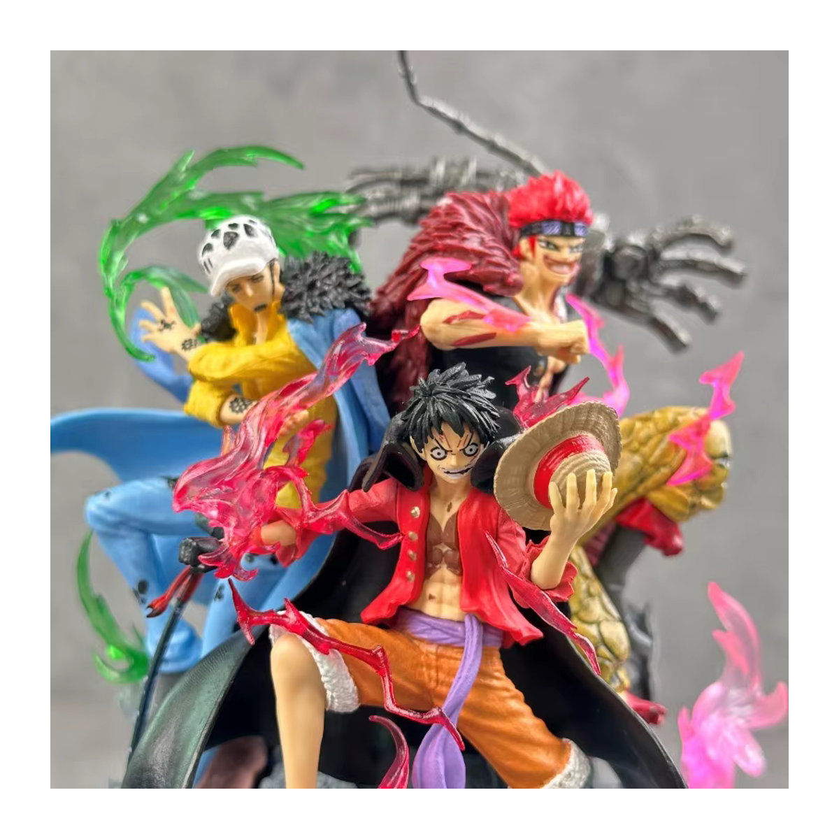 Bandai One Piece Actionfigur Drei Kapitäne Luffy Law Kid aus PVC, mehrfarbig, Höhe: 20 cm - Bild 3