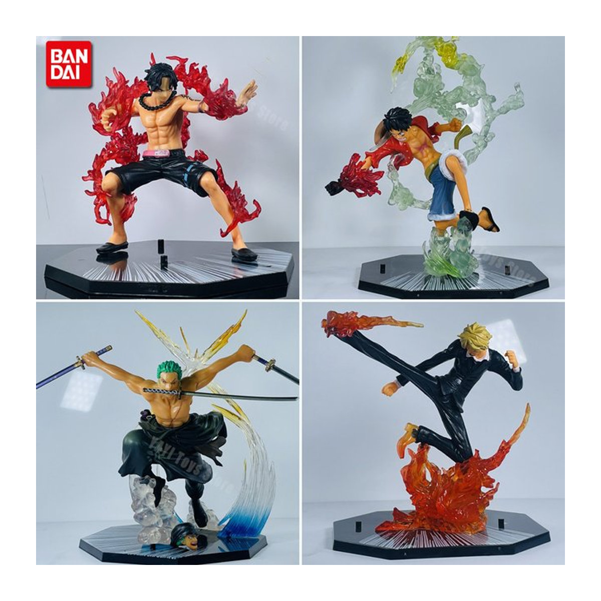 Bandai One Piece Anime Action Figuren aus PVC für Erwachsene, mehrfarbig - Bild 1