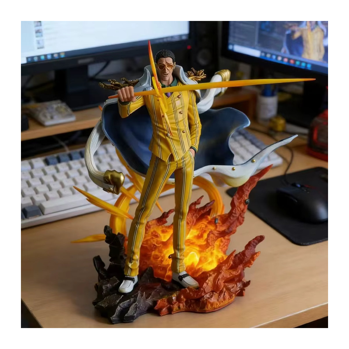 Bandai One Piece Anime Actionfigur Borsalino gelb aus Kunststoff - Bild 5