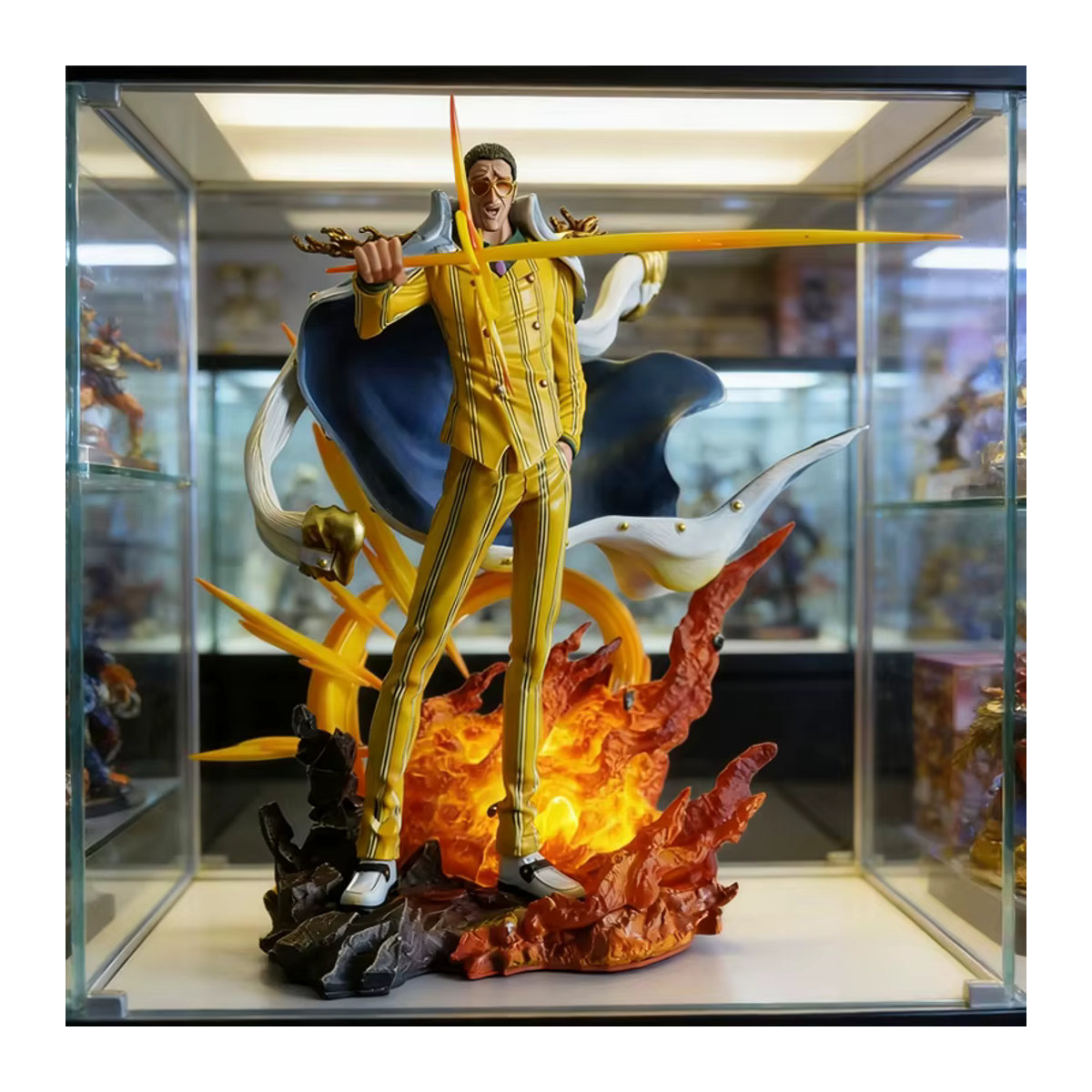 Bandai One Piece Anime Actionfigur Borsalino gelb aus Kunststoff - Bild 6