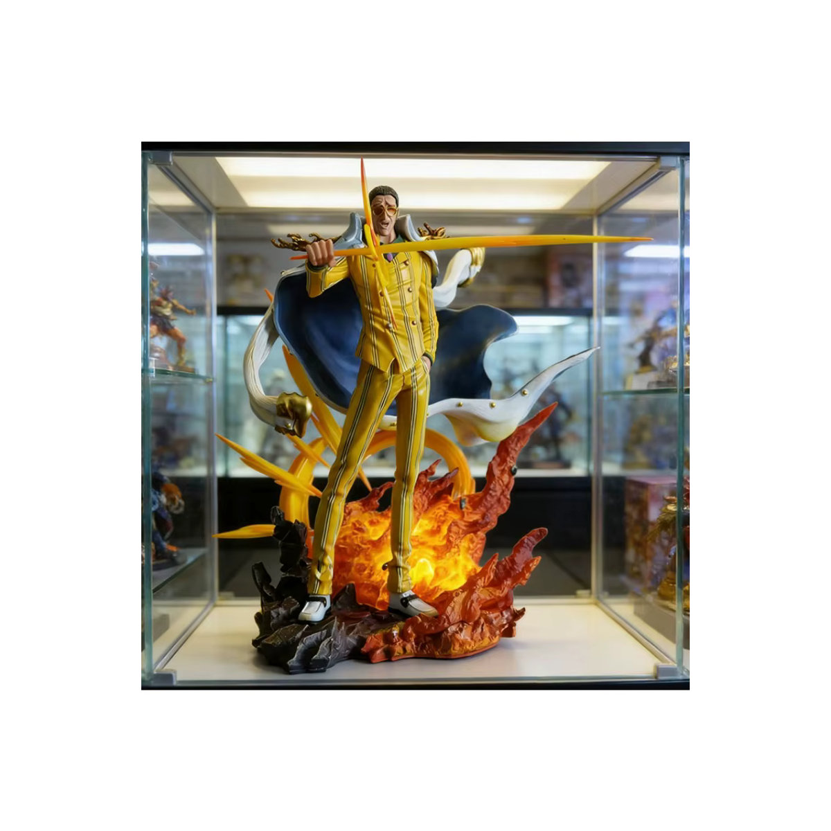 Bandai One Piece Anime Actionfigur Borsalino gelb aus Kunststoff - Bild 7