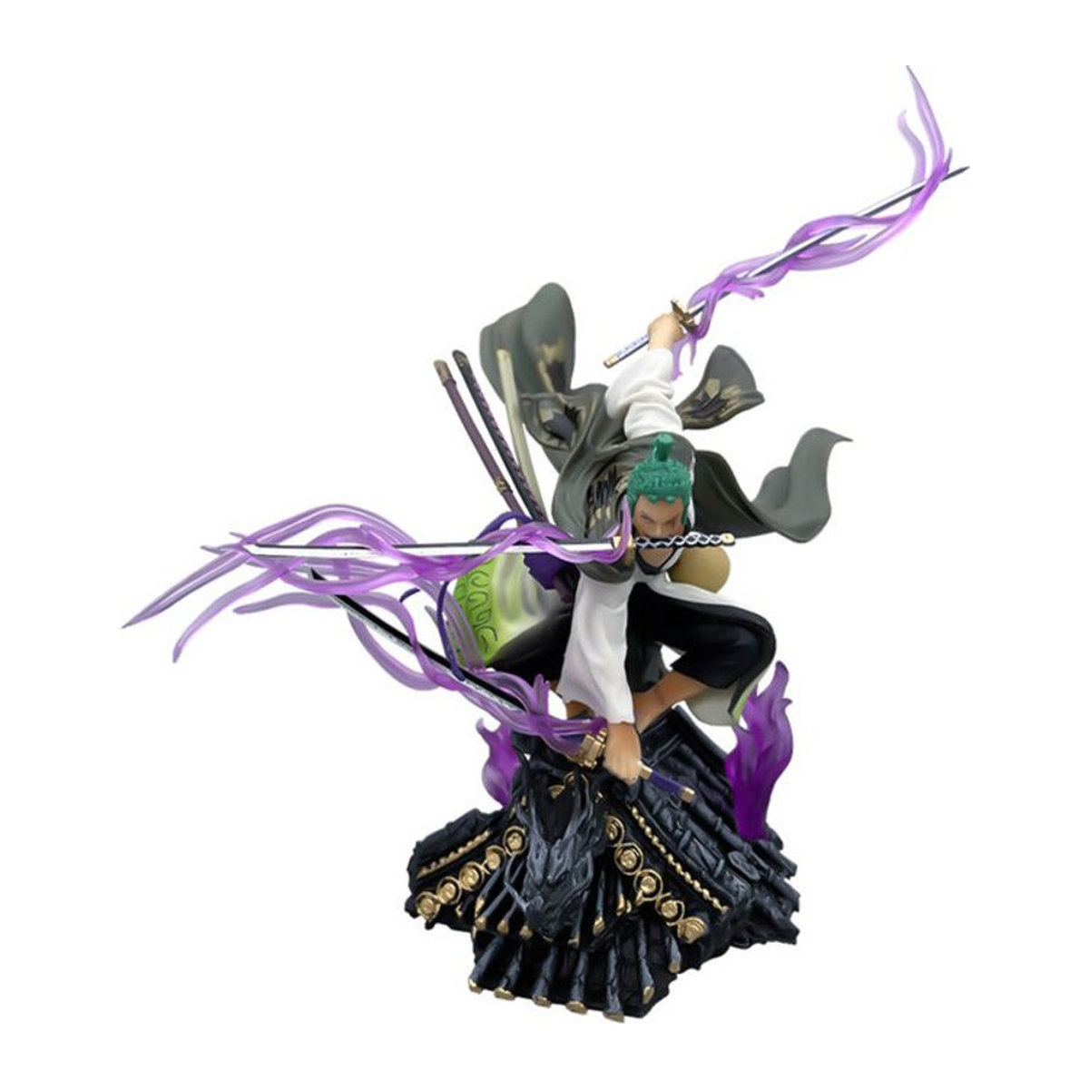 Bandai One Piece Anime Actionfigur Zoro im Drei-Klingen-Stil, mehrfarbig, Höhe: 22 cm - Bild 1