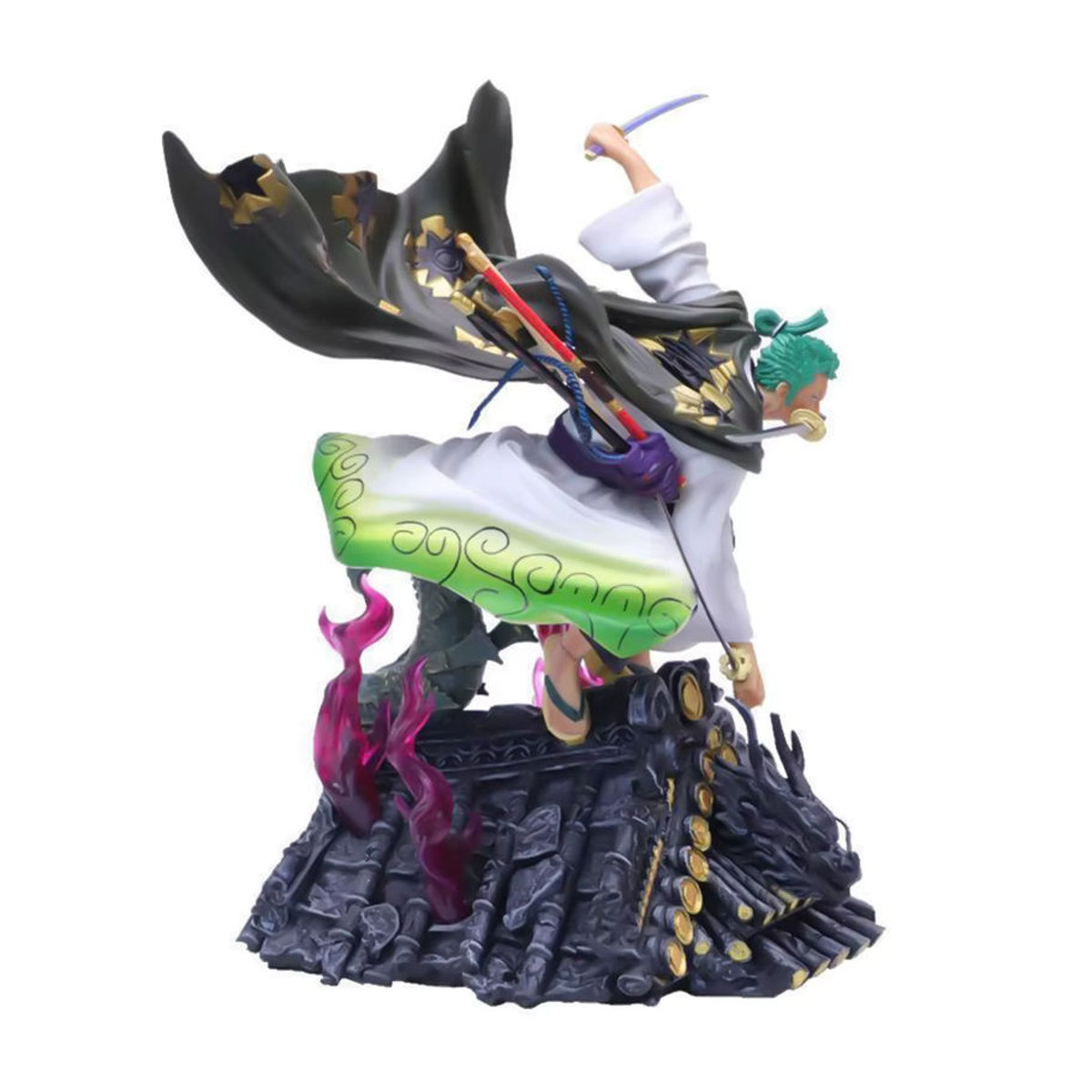 Bandai One Piece Anime Actionfigur Zoro im Drei-Klingen-Stil, mehrfarbig, Höhe: 22 cm - Bild 2