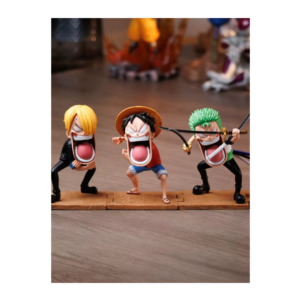 Bandai One Piece Anime Figur Hungry Threesome Zoro Sanji Modellskulptur mehrfarbig - Bild 4