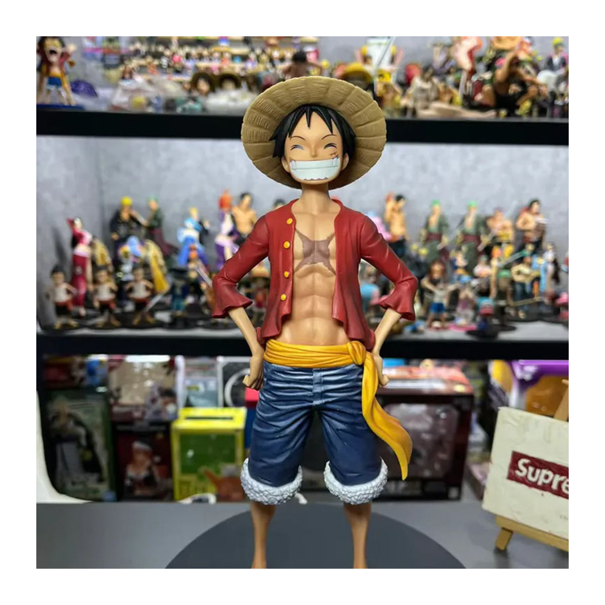 Bandai One Piece Anime-Figur Luffy mit drei Wechselgesichtern, mehrfarbig, Höhe: 28 cm - Bild 5