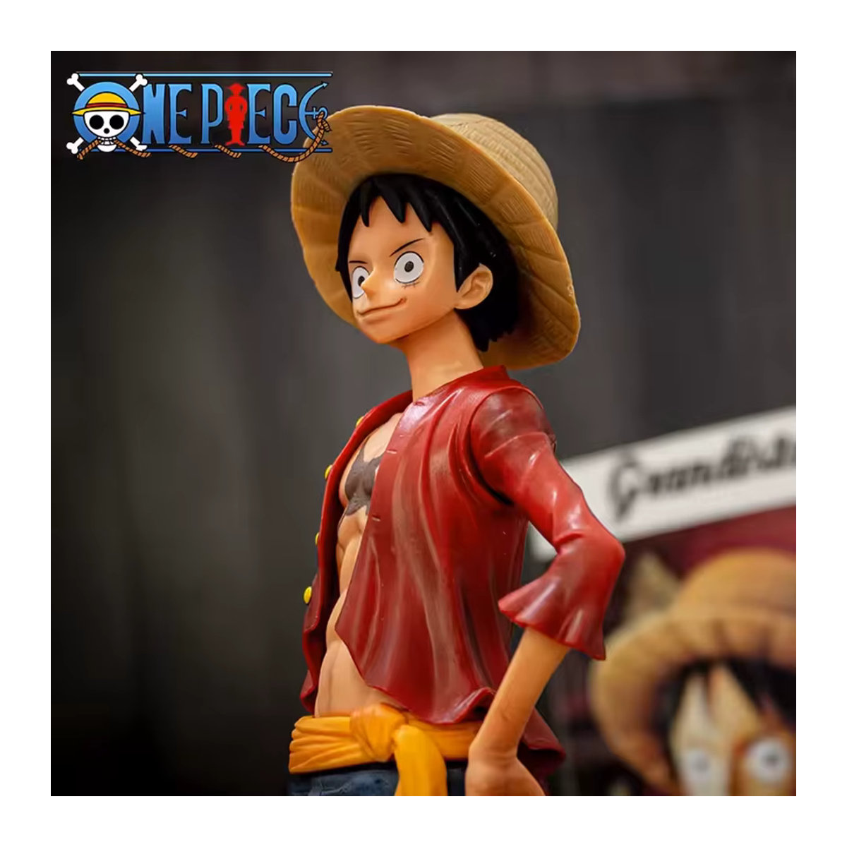 Bandai One Piece Anime-Figur Luffy mit drei Wechselgesichtern, mehrfarbige Actionfigur aus Kunststoff - Bild 3