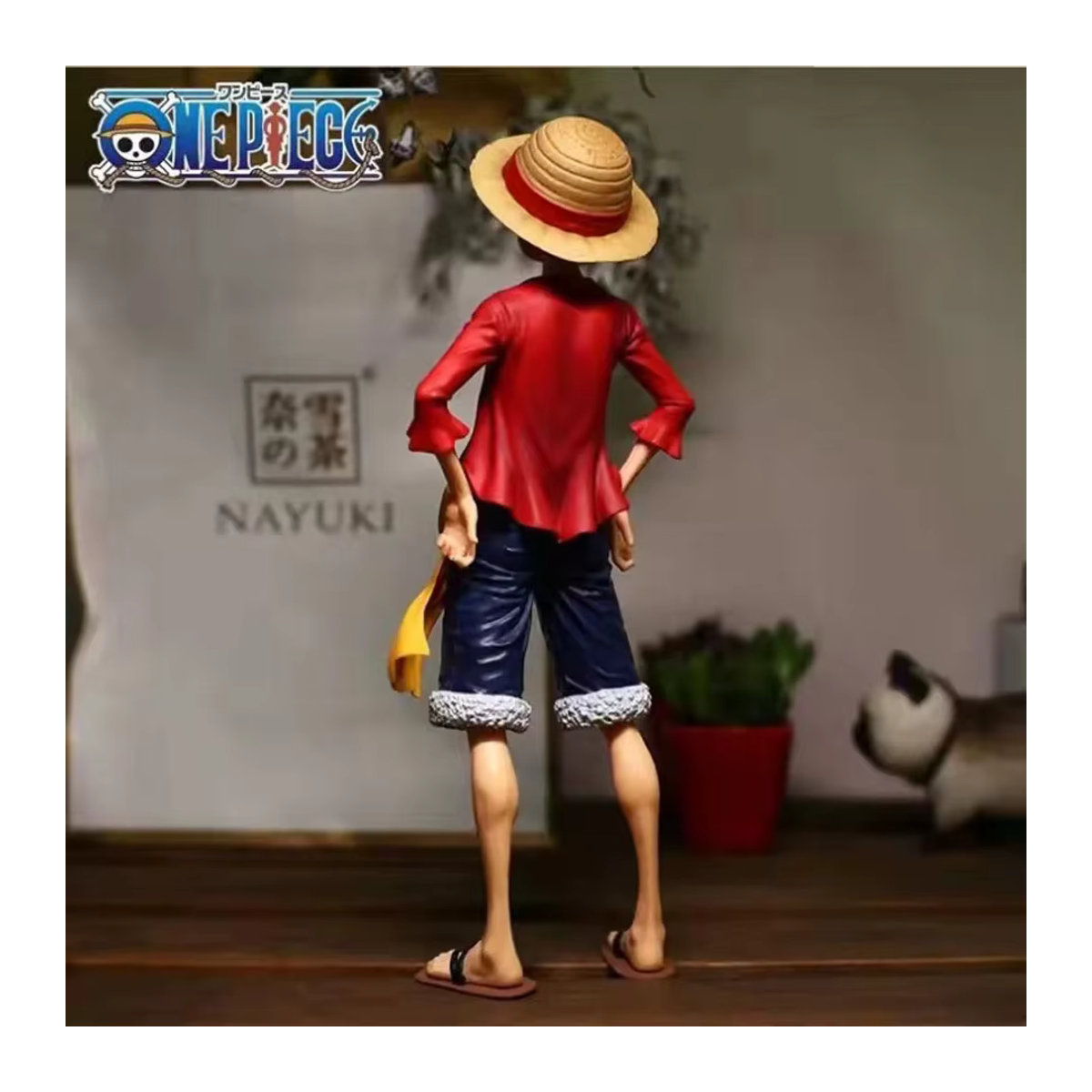 Bandai One Piece Anime-Figur Luffy mit drei Wechselgesichtern, mehrfarbige Actionfigur aus Kunststoff - Bild 4