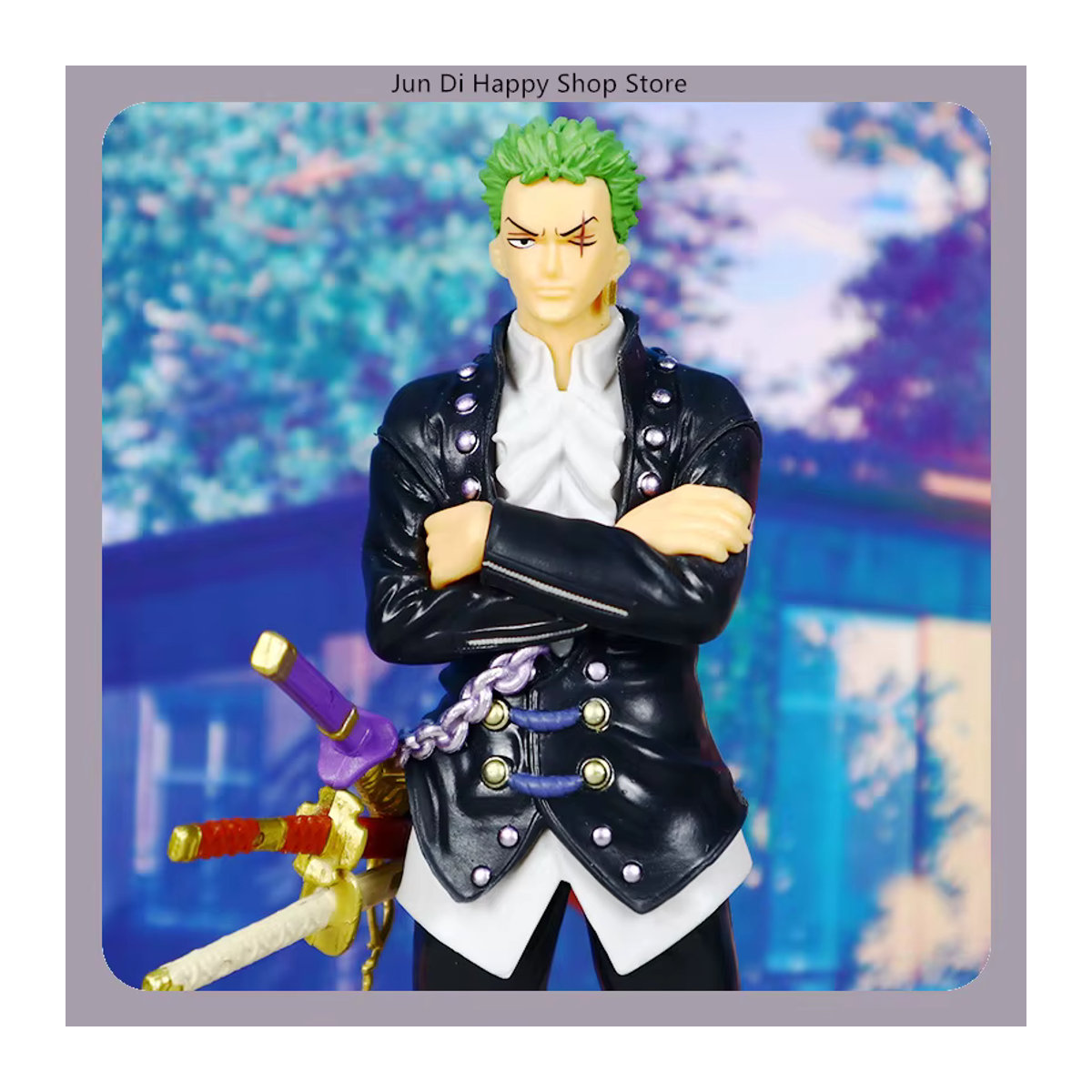 Bandai One Piece Anime-Figur Modell Statue Uta Zoro Sanji Nami in stehender Pose, mehrfarbig, Höhe: 18 cm - Bild 2