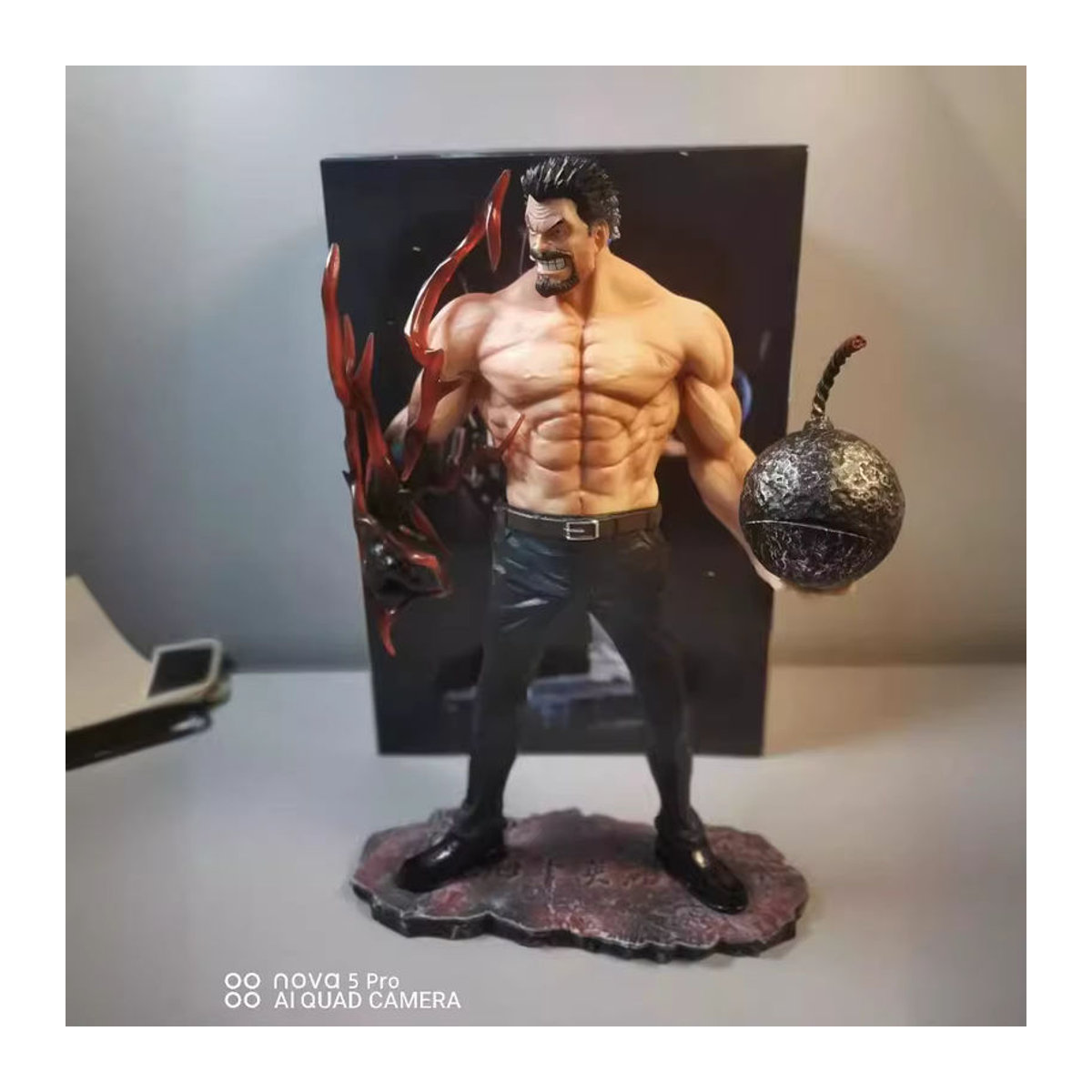 Bandai One Piece Anime Figur Monkey D. Garp Skulptur aus Kunststoff, mehrfarbig, Höhe: 26 cm - Bild 4