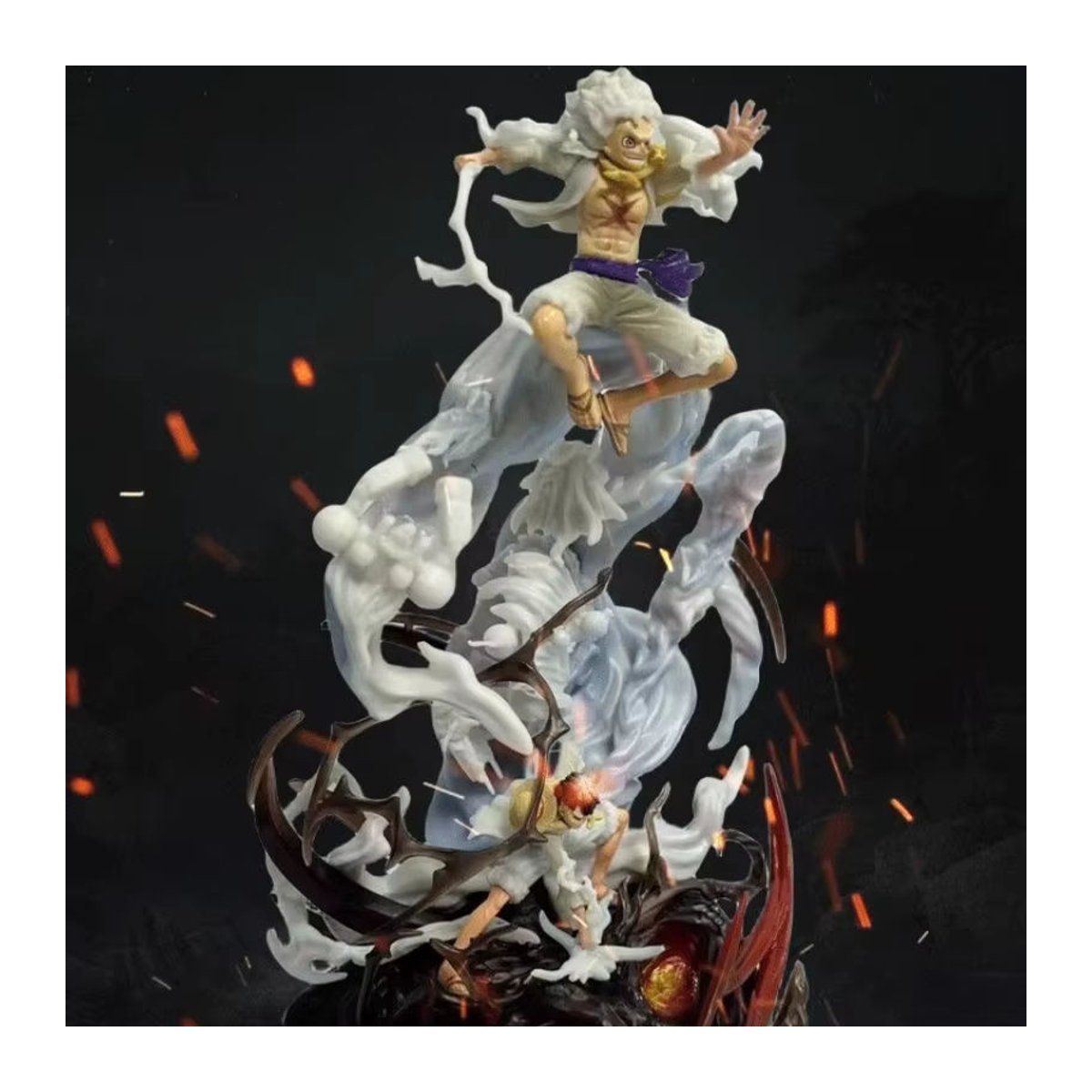 Bandai One Piece Anime Figur Monkey D. Luffy Gear 5 Nika Sonnengott Modellstatue mehrfarbig - Bild 5
