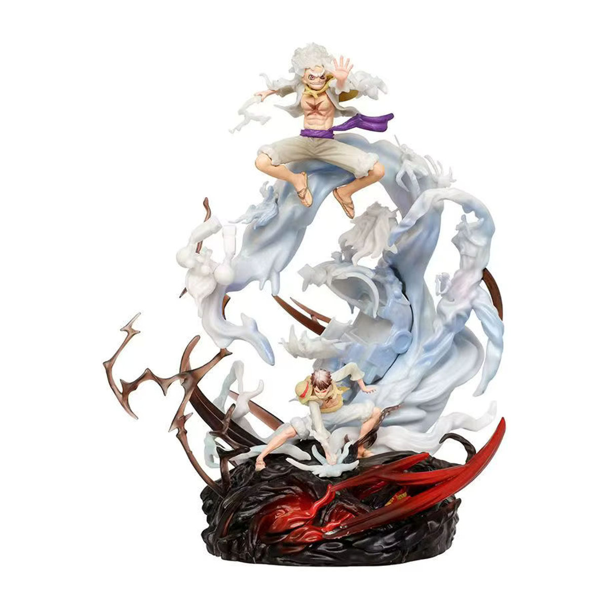 Bandai One Piece Anime Figur Monkey D. Luffy Gear 5 Nika Sonnengott Modellstatue mehrfarbig - Bild 7