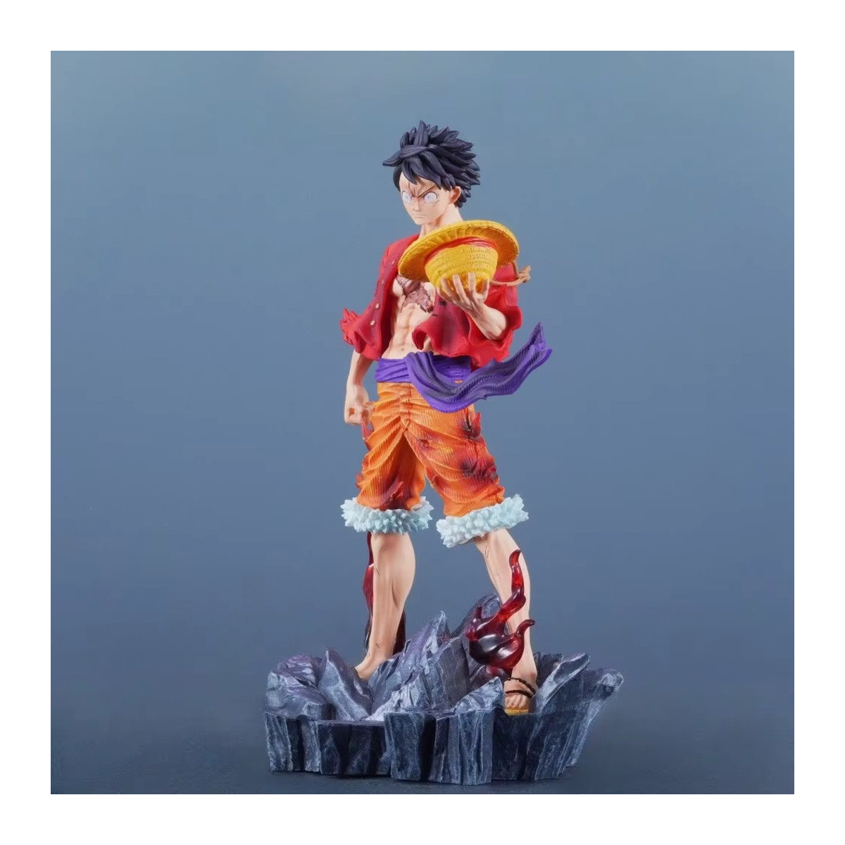 Bandai One Piece Anime Figur Monkey D. Ruffy als PVC Statue, mehrfarbig, Höhe: 24 cm - Bild 2