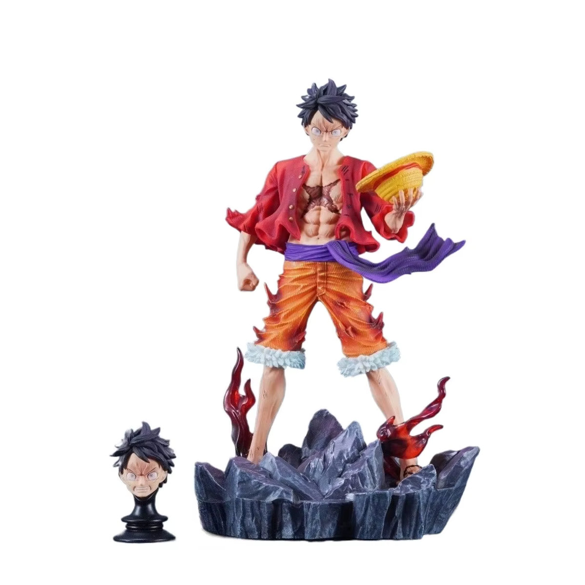 Bandai One Piece Anime Figur Monkey D. Ruffy als PVC Statue, mehrfarbig, Höhe: 24 cm - Bild 3