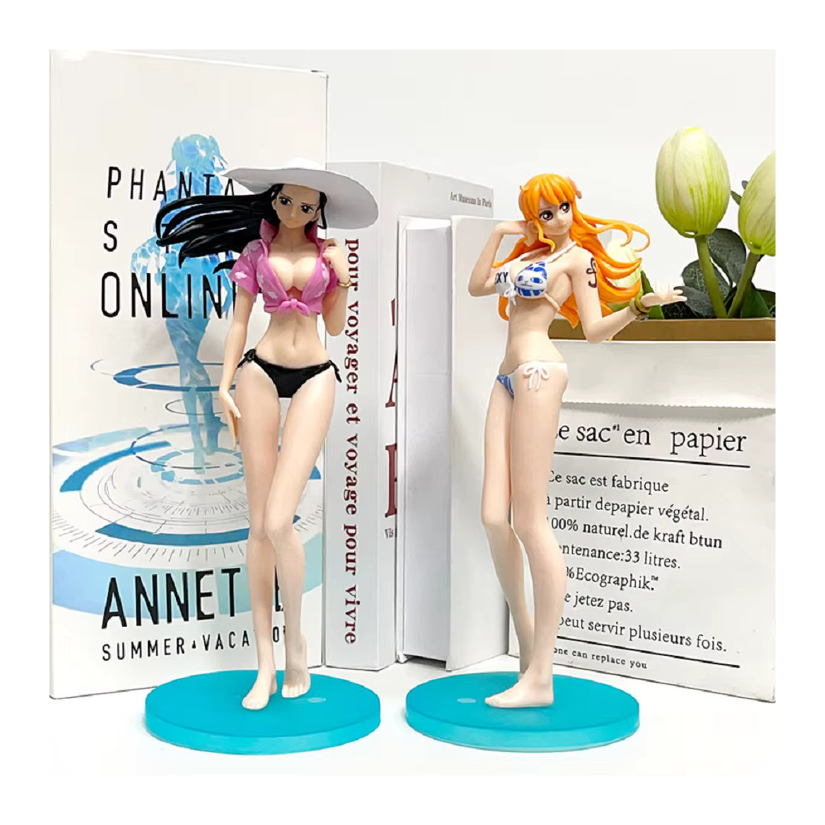 Bandai One Piece Anime-Figur Nami Shirahoshi Nico Robin Nefertari Vivi Action-Modell aus Kunststoff, mehrfarbig - Bild 2