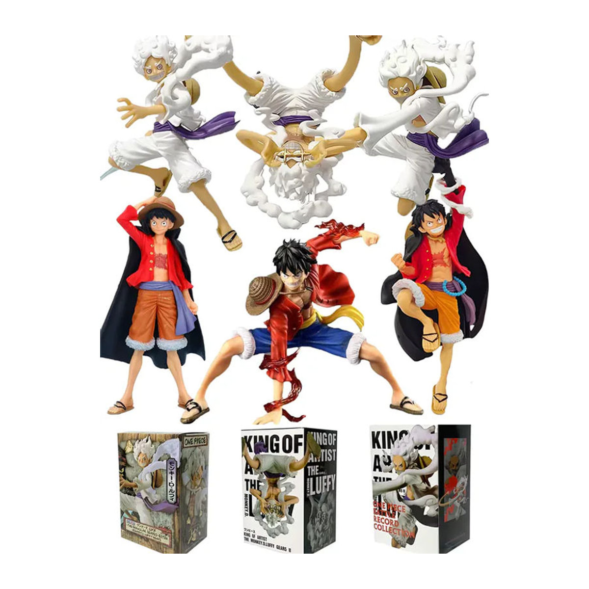 Bandai One Piece Anime Figur Nika Straw Hat Road Flying aus PVC, mehrfarbig - Bild 6