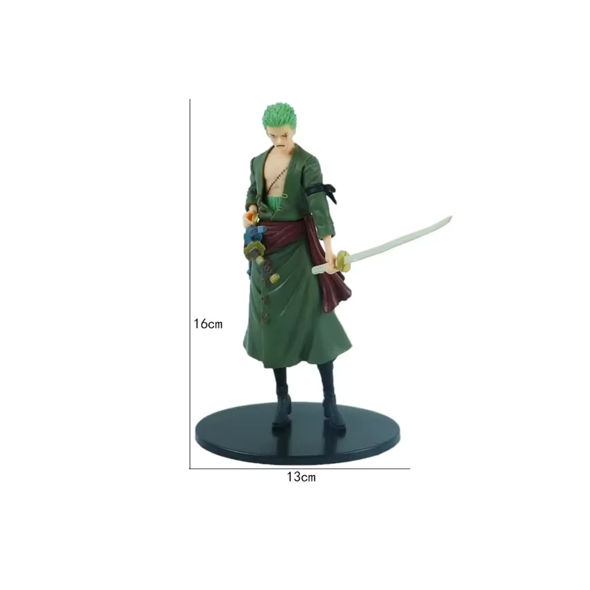 Bandai One Piece Anime Figur Pirate Warriors Monkey D Ruffy Roronoa Zoro Sanji Lysop Actionfigur, mehrfarbig, Höhe: 18 cm - Bild 3
