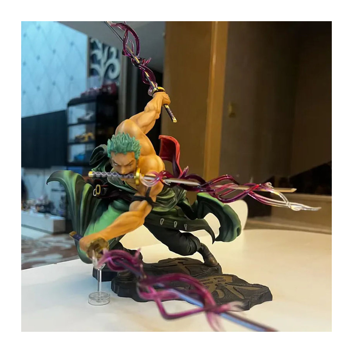 Bandai One Piece Anime Figur Roronoa Zoro Actionfigur aus Kunststoff, mehrfarbig, Höhe: 10 cm - Bild 3