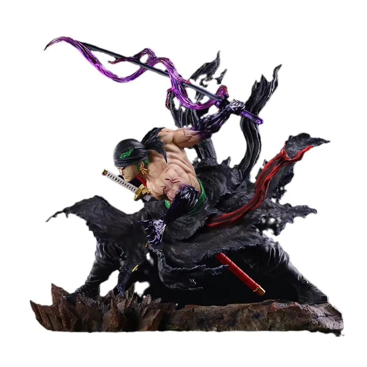 Bandai One Piece Anime Figur Roronoa Zoro Statue aus Kunststoff, mehrfarbig, Höhe: 35 cm - Bild 2