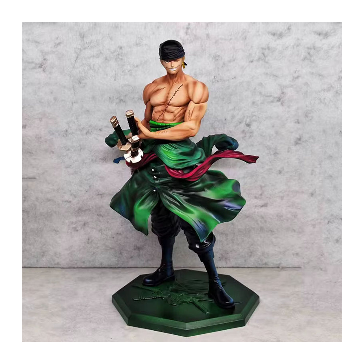 Bandai One Piece Anime Figur Roronoa Zoro Statue aus PVC, mehrfarbig - Bild 2