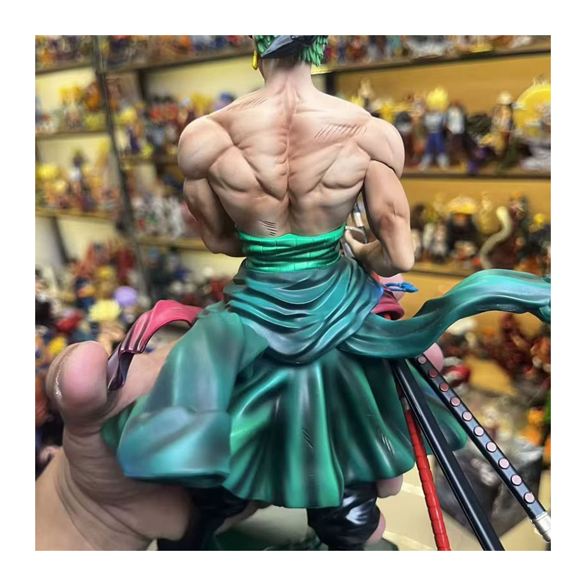 Bandai One Piece Anime Figur Roronoa Zoro Statue aus PVC, mehrfarbig - Bild 5