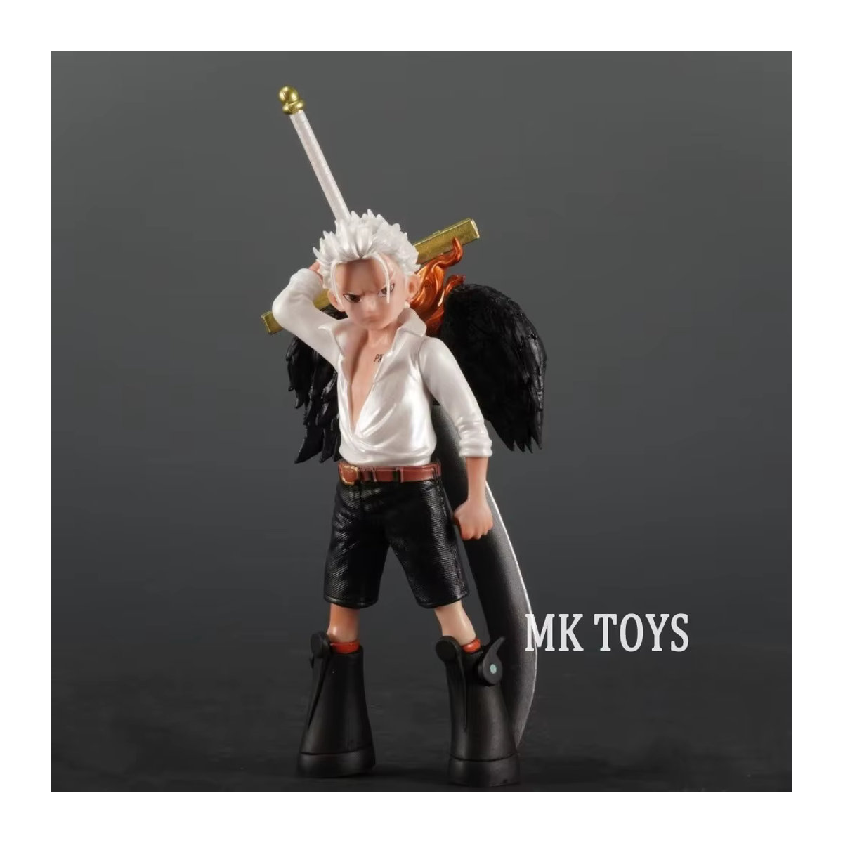 Bandai One Piece Anime Figur Seraphim Dracule Mihawk Actionfigur aus Kunststoff, mehrfarbig, Höhe: 16 cm - Bild 2