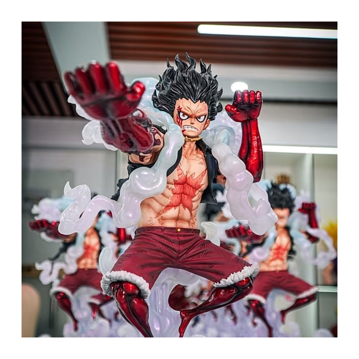 Bandai One Piece Anime Figur Snake Man Luffy Actionfigur aus Kunststoff, mehrfarbig, Höhe: 30 cm - Bild 1