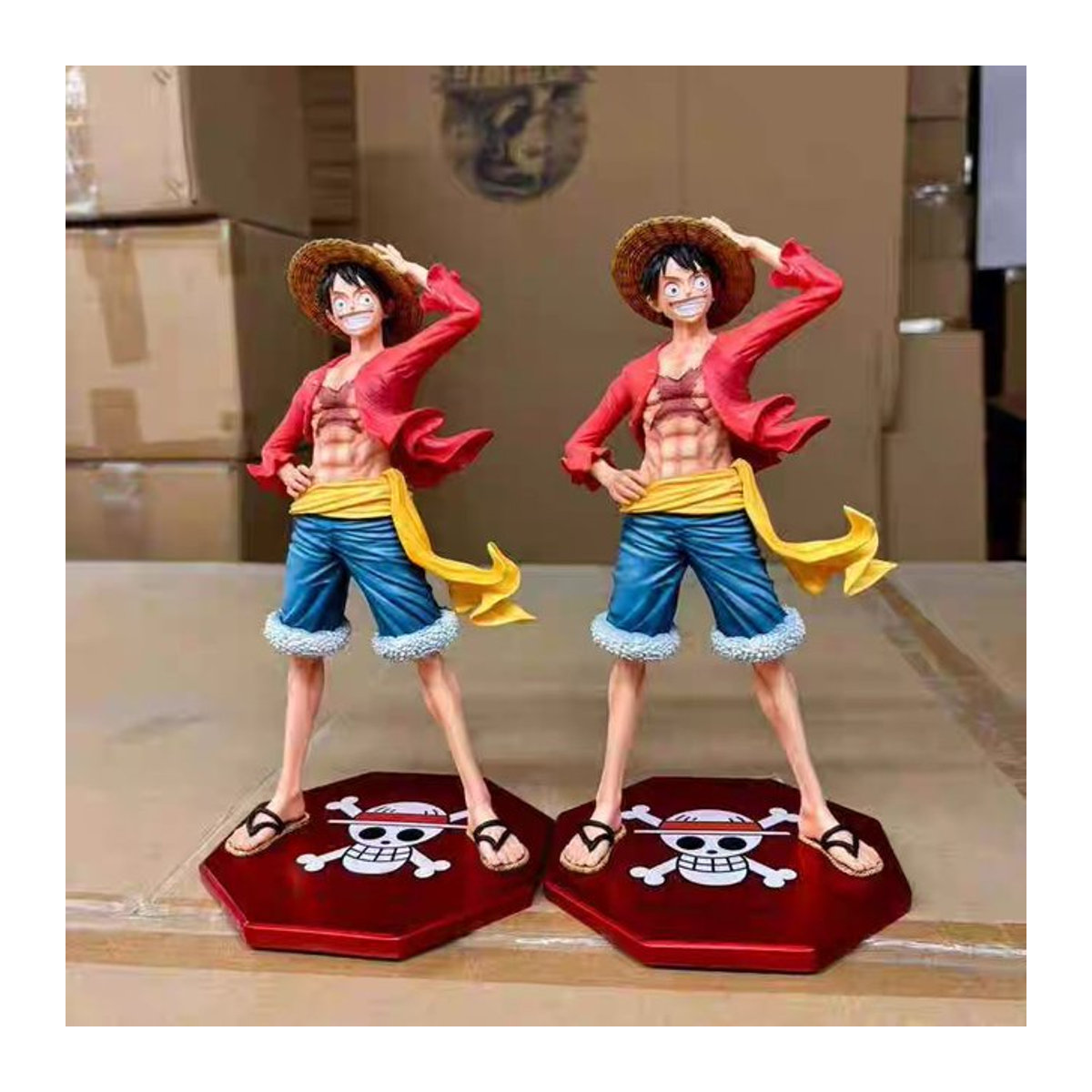 Bandai One Piece Anime Figur Strohhut Crew Ghost Island Road Fly Statue in Mehrfarbig - Bild 1