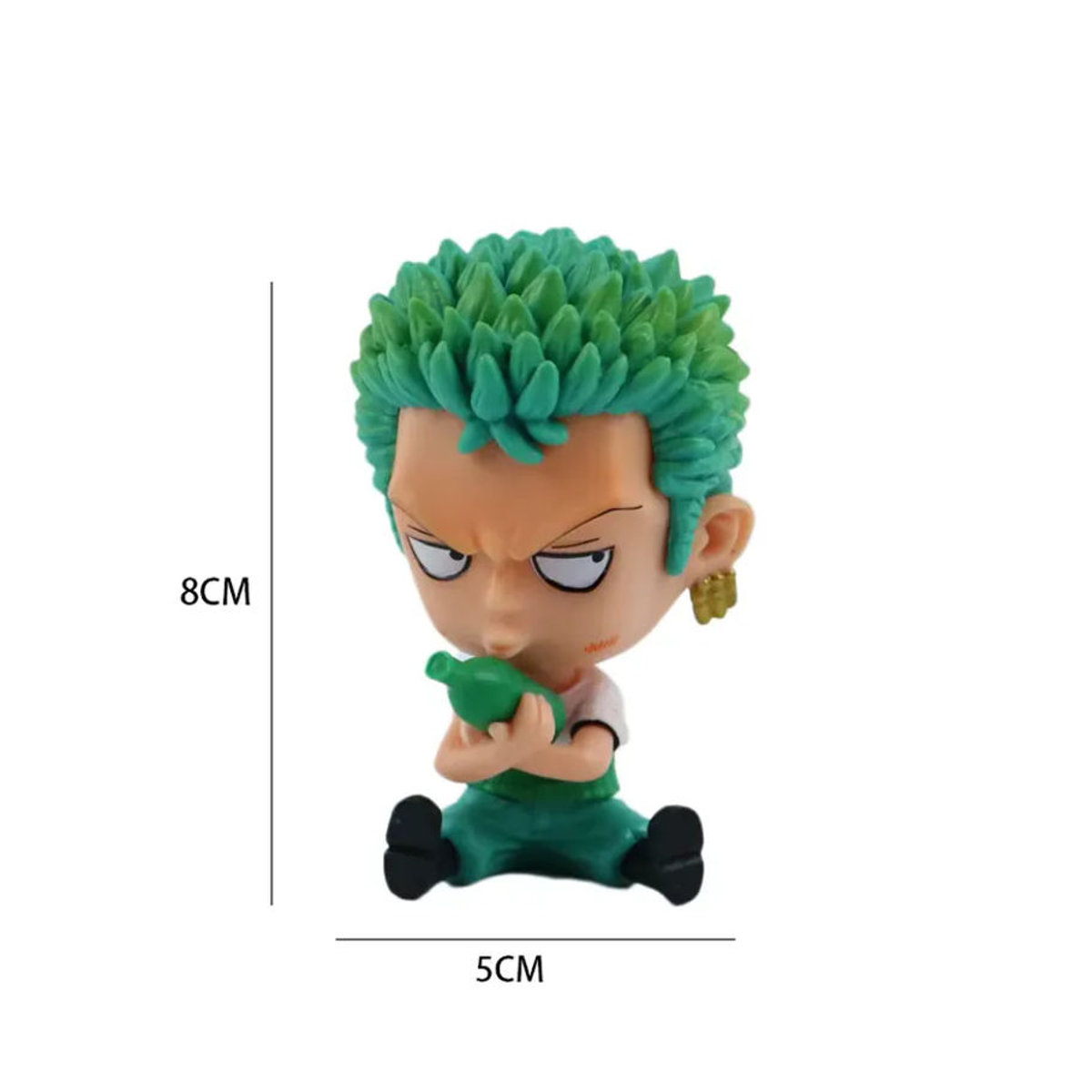 Bandai One Piece Anime Figuren Luffy und Roronoa Zoro Q-Edition Kawaii PVC Modell aus Kunststoff mehrfarbig - Bild 2