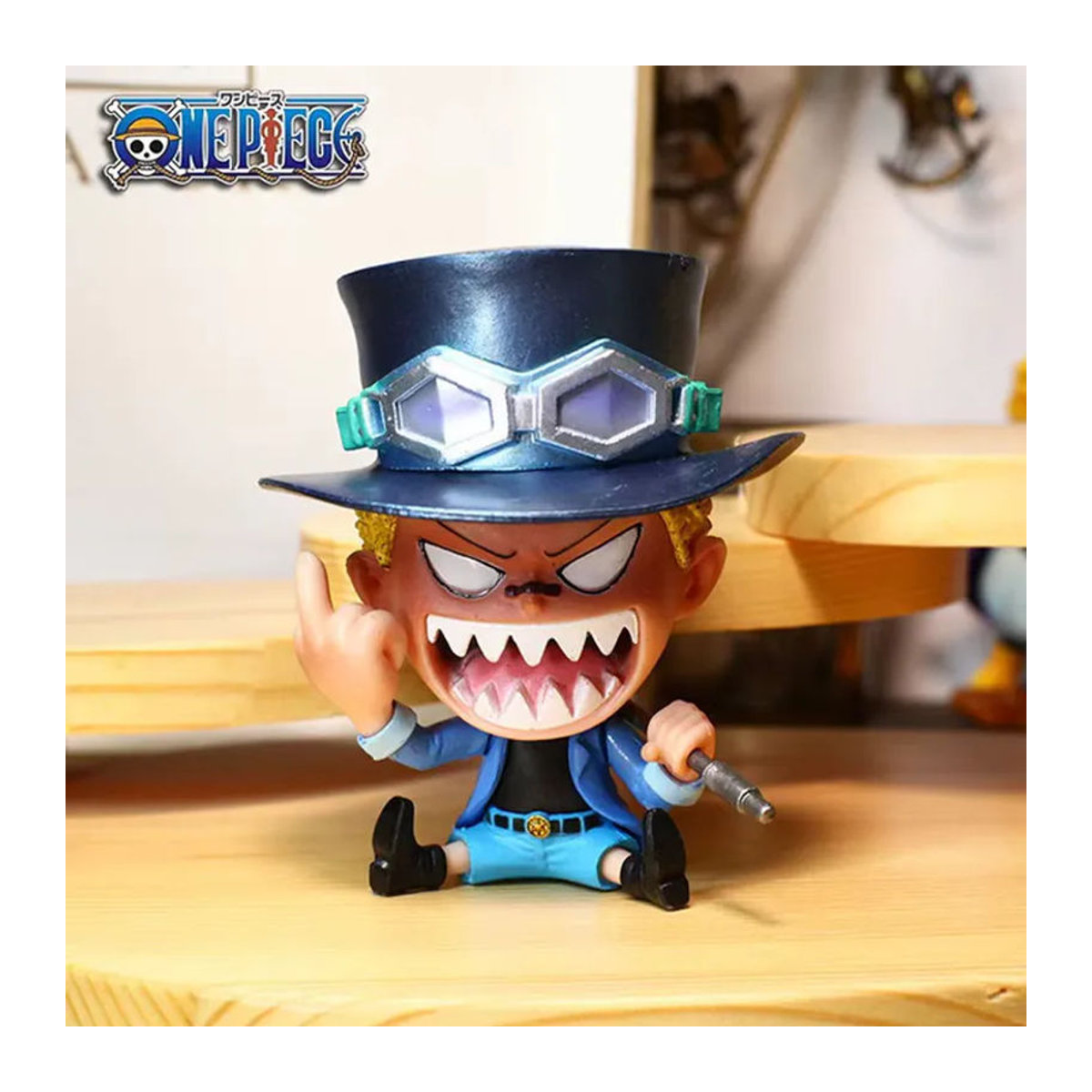 Bandai One Piece Anime Figuren Luffy und Roronoa Zoro Q-Edition Kawaii PVC Modell aus Kunststoff mehrfarbig - Bild 3