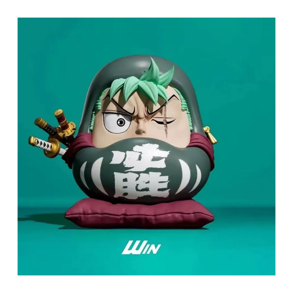 Bandai One Piece Anime Figuren Q-Version Nika Luffy Zoro Sanji Nami PVC Statue Modell Spielzeug, mehrfarbig, Höhe: 6 cm - Bild 4