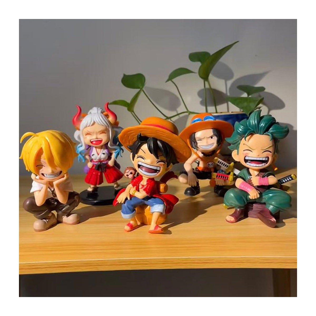 Bandai One Piece Anime-Figuren Q-Version PVC-Modelle mehrfarbig - Bild 1