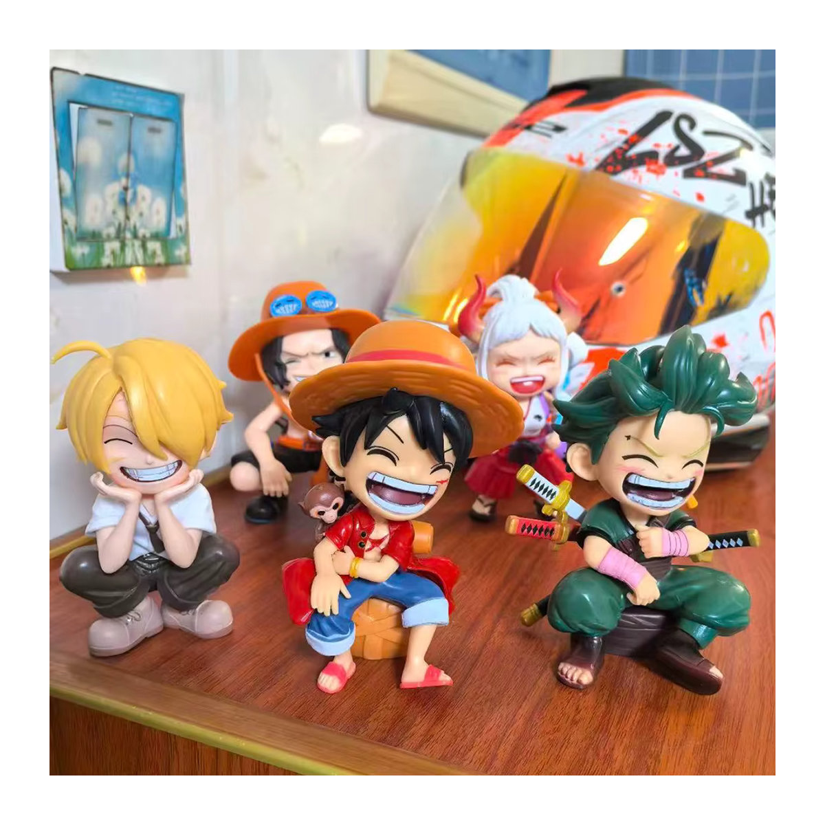 Bandai One Piece Anime-Figuren Q-Version PVC-Modelle mehrfarbig - Bild 4