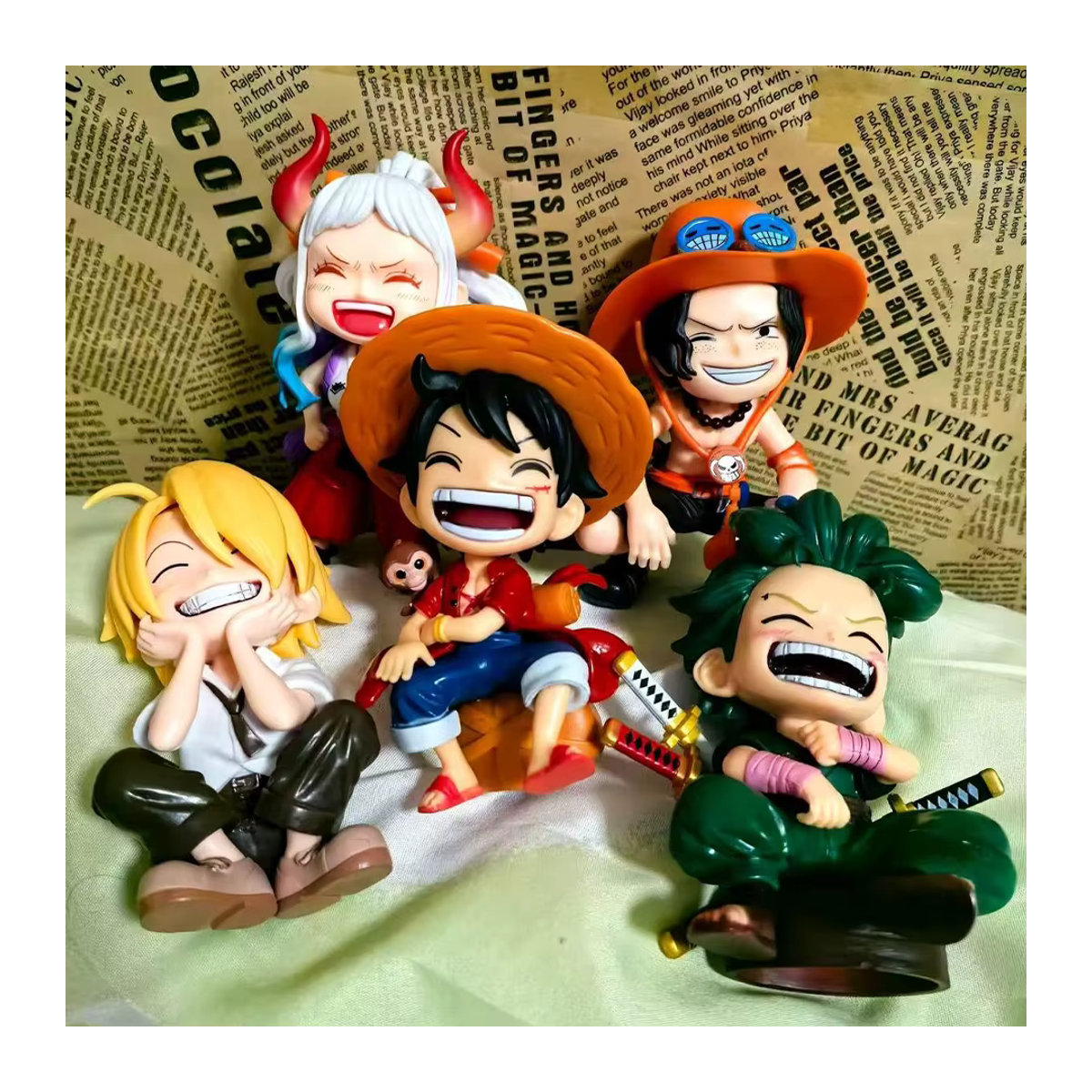 Bandai One Piece Anime-Figuren Q-Version PVC-Modelle mehrfarbig - Bild 5